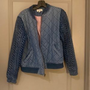 Denim bomber jacket